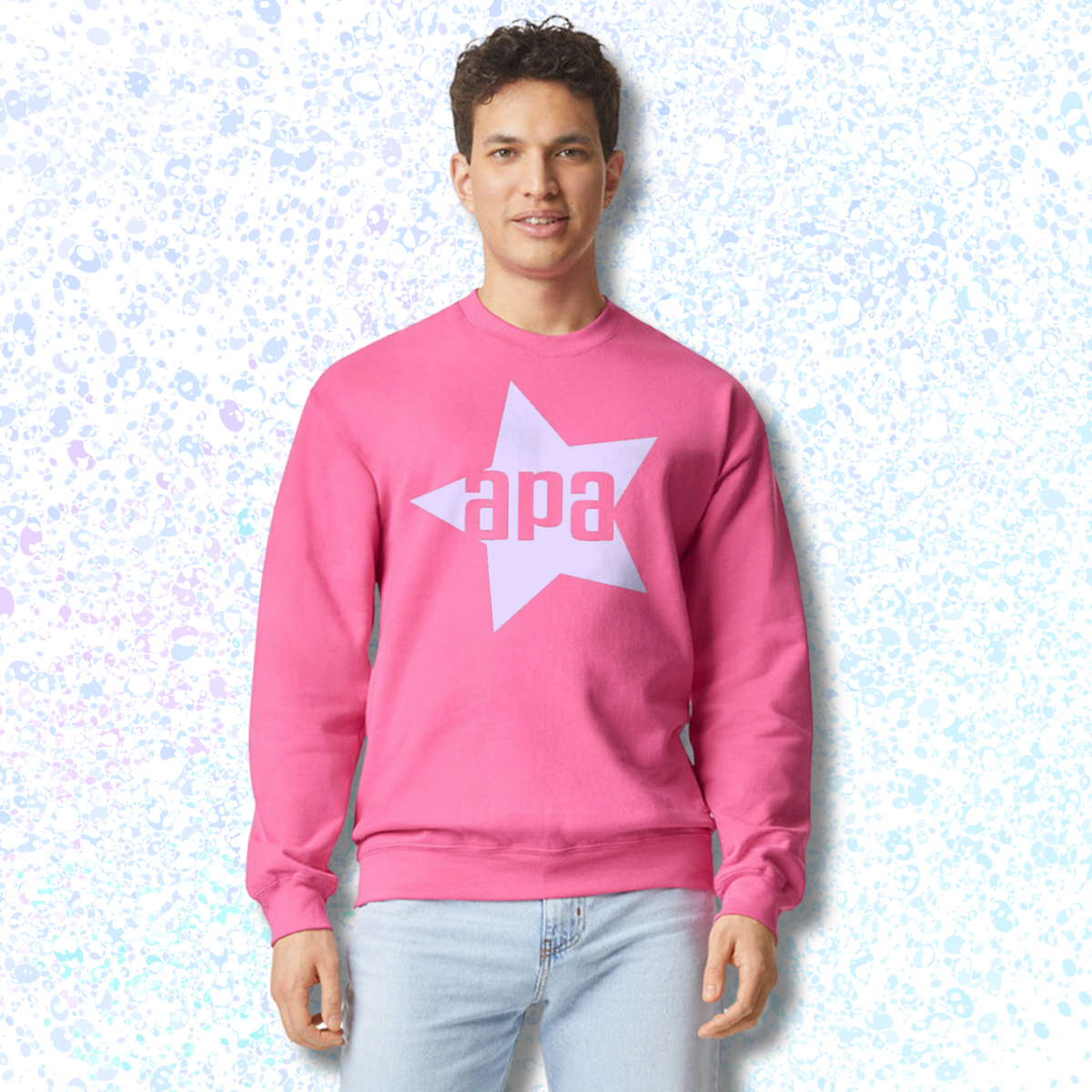 Pink Crewneck w/ Sparkle Logo - Holiday 2026