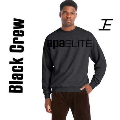 Black on Black Crew Neck Sweatshirt