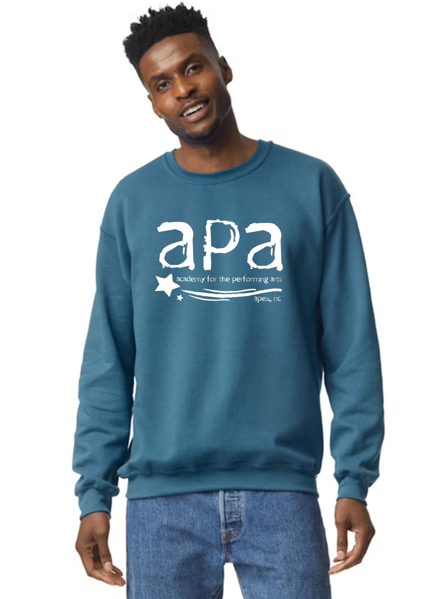 Indigo Blue Holiday Crewneck