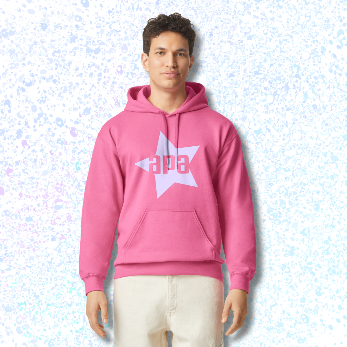 Pink Hoodie w/ Sparkle Logo