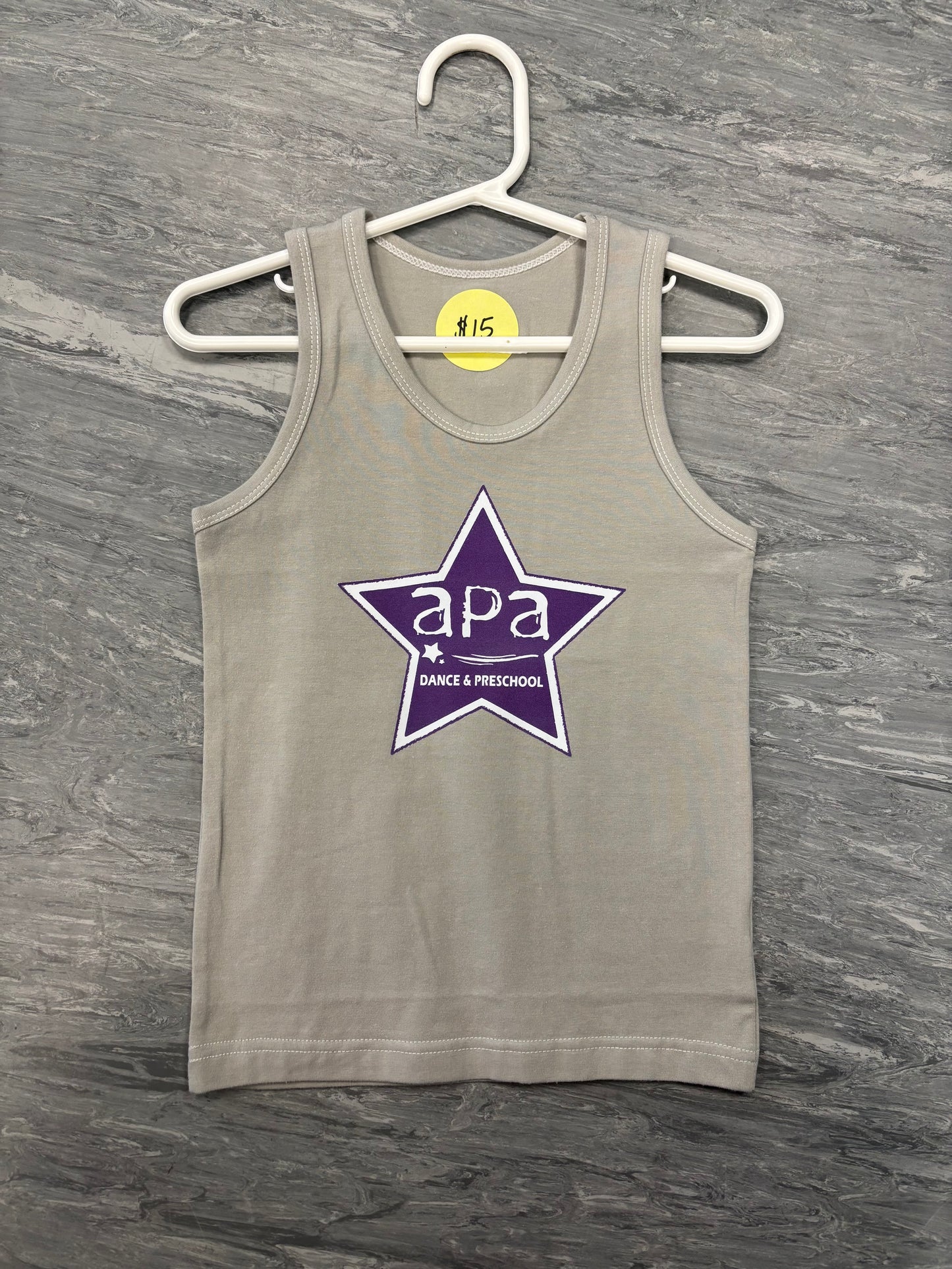 Grey Tank w/ Purple Star Logo