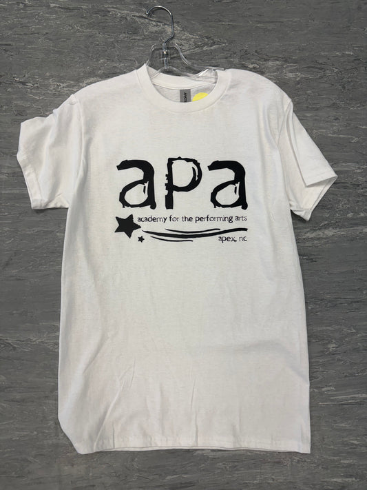 White Shirt W/ Black APA Logo