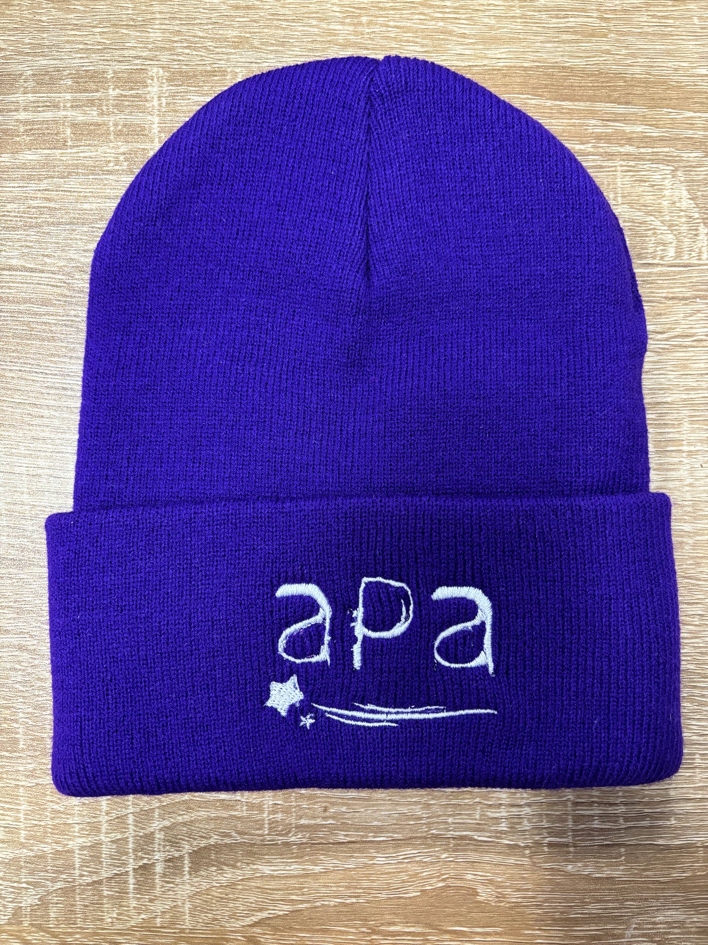 APA Embroidered Neon Beanie (Pink, Purple, & Blue Available!)