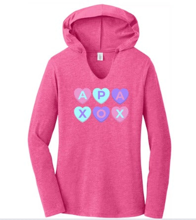 Hot Pink Valentines Hoodie Shirt