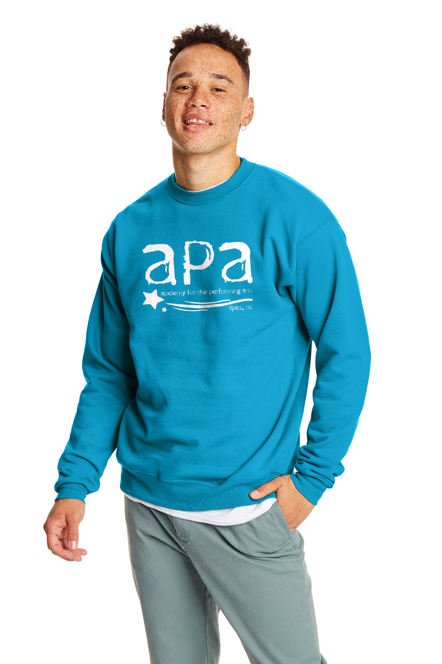 Purple/Teal Crewneck