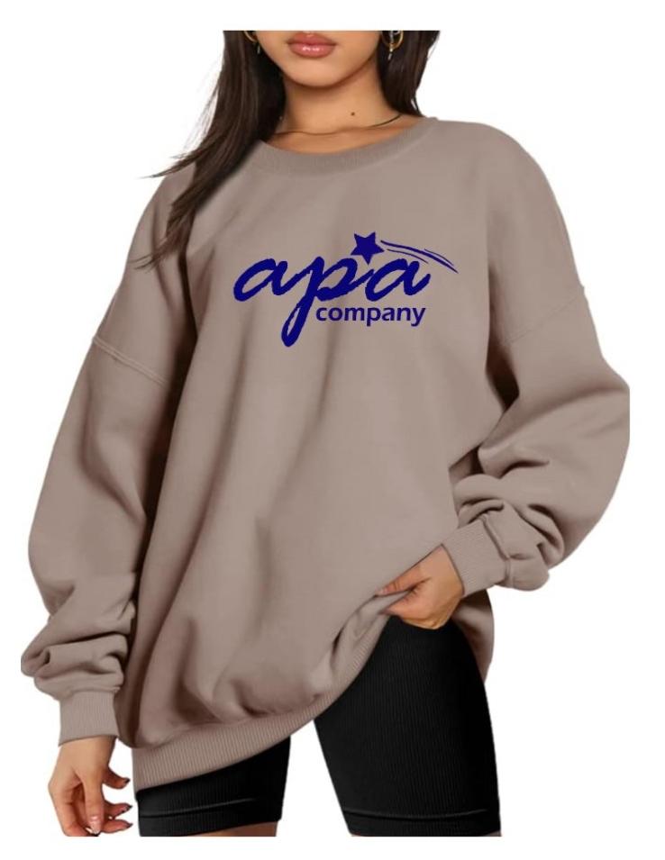 Women's Oversized Coffee Crew Sweatshirt - Adult