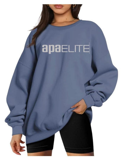 Women's Oversized GreyBlue Sweatshirt - Adult