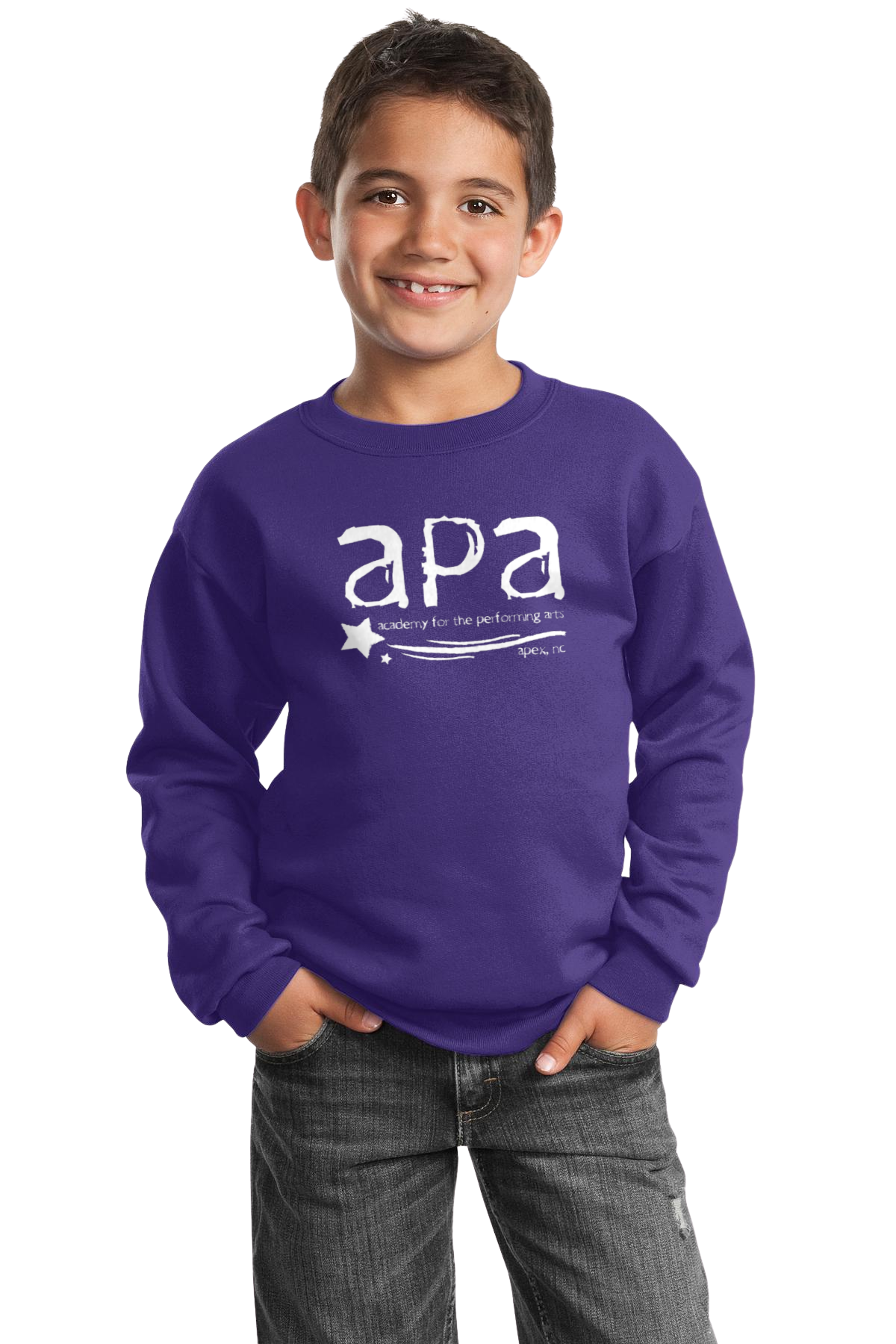 Purple Crewneck Sweatshirt