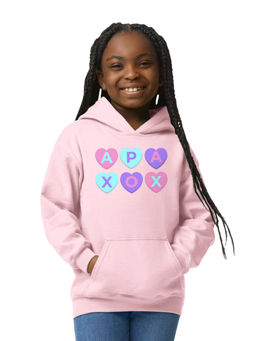 Light Pink Valentines Hoodie (Adult & Youth Sizes Available)