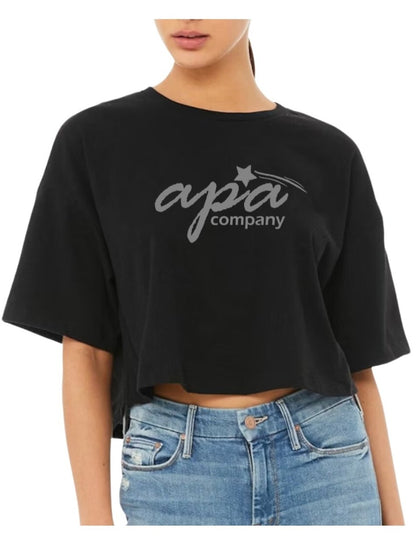 Women's Crop Tee Black - Adult