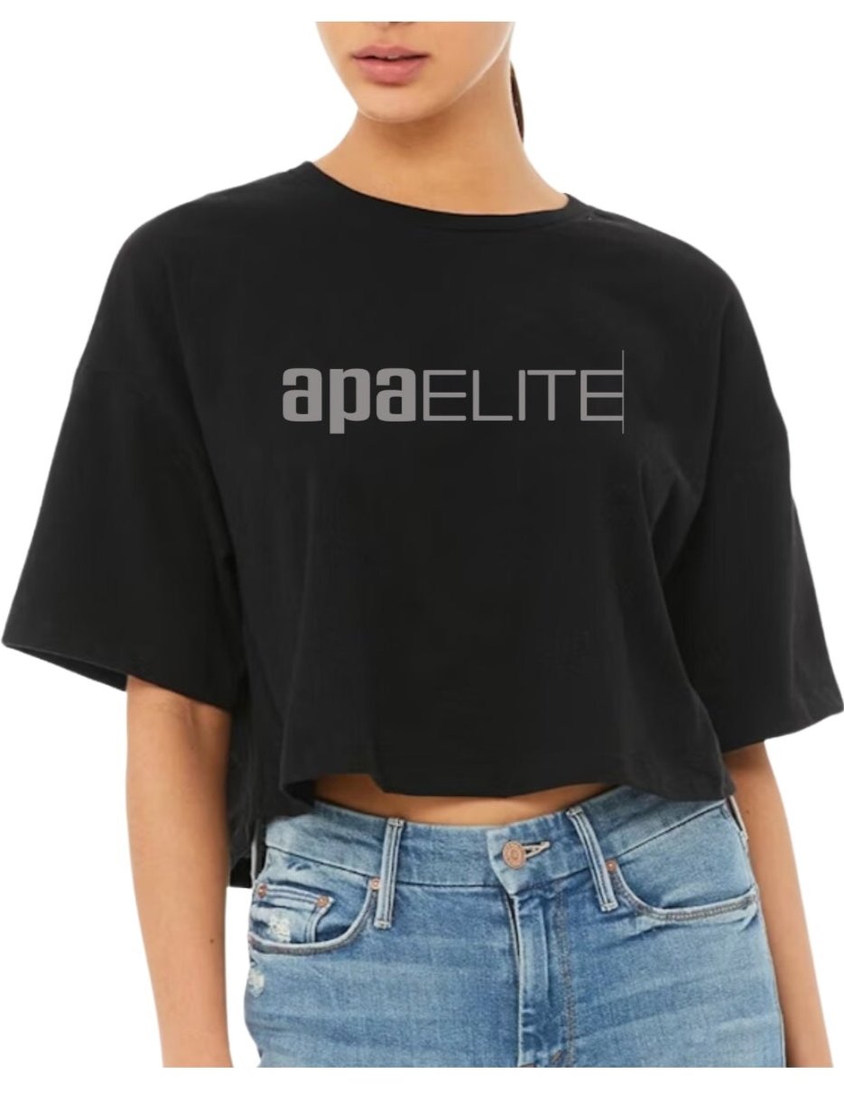 Women's Crop Tee Black - Adult