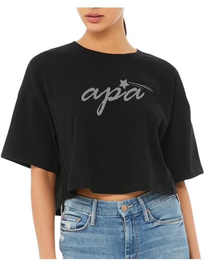 Women's Crop Tee Black - Adult